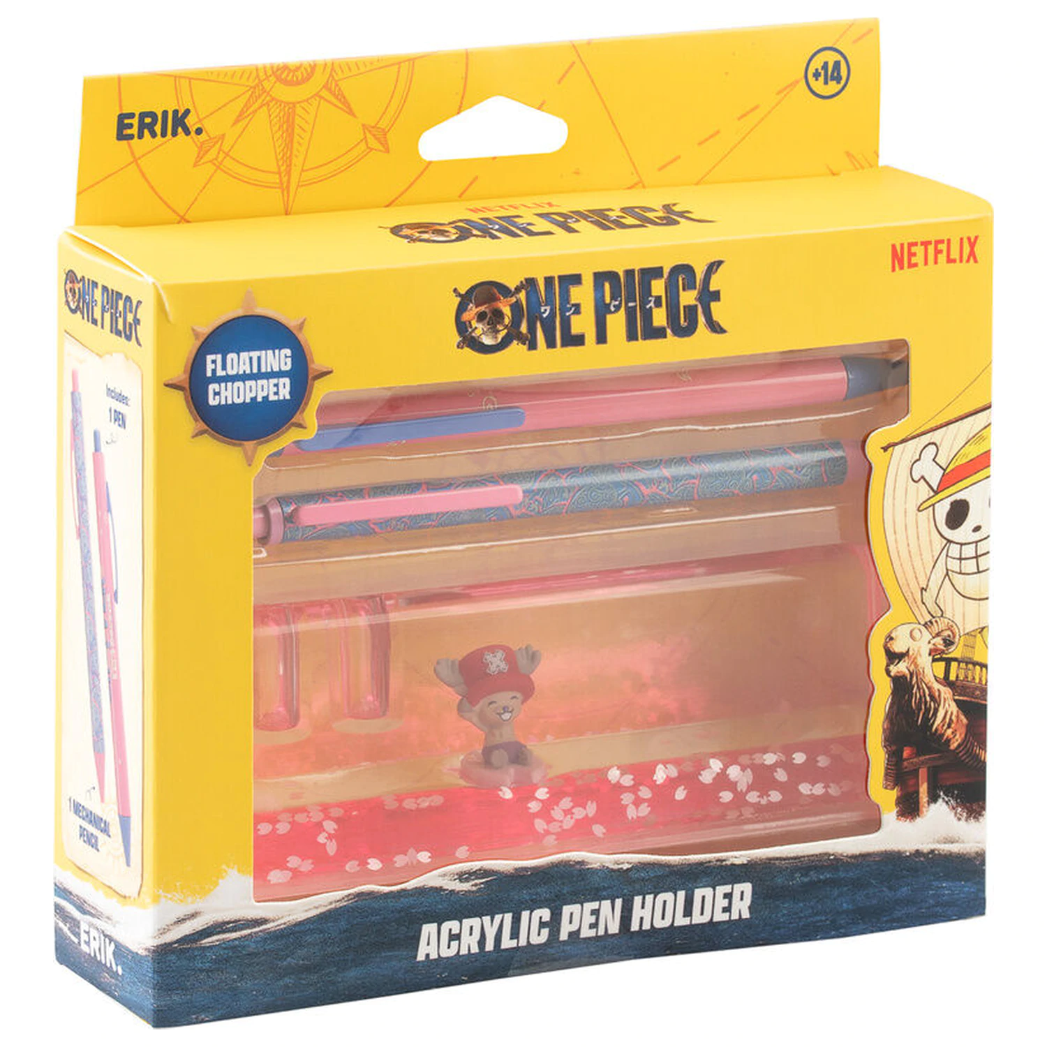 One Piece Chopper set de creioane, pixuri si suport acrilic poza produsului
