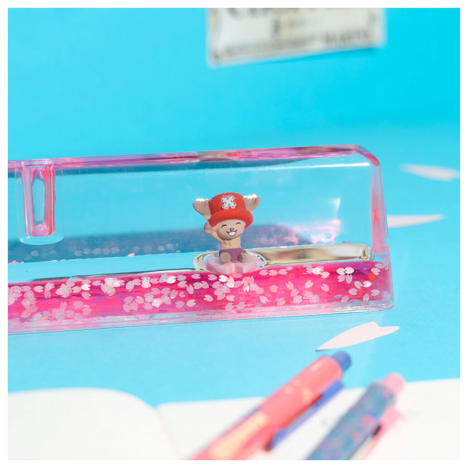 One Piece Chopper set de creioane, pixuri si suport acrilic poza produsului