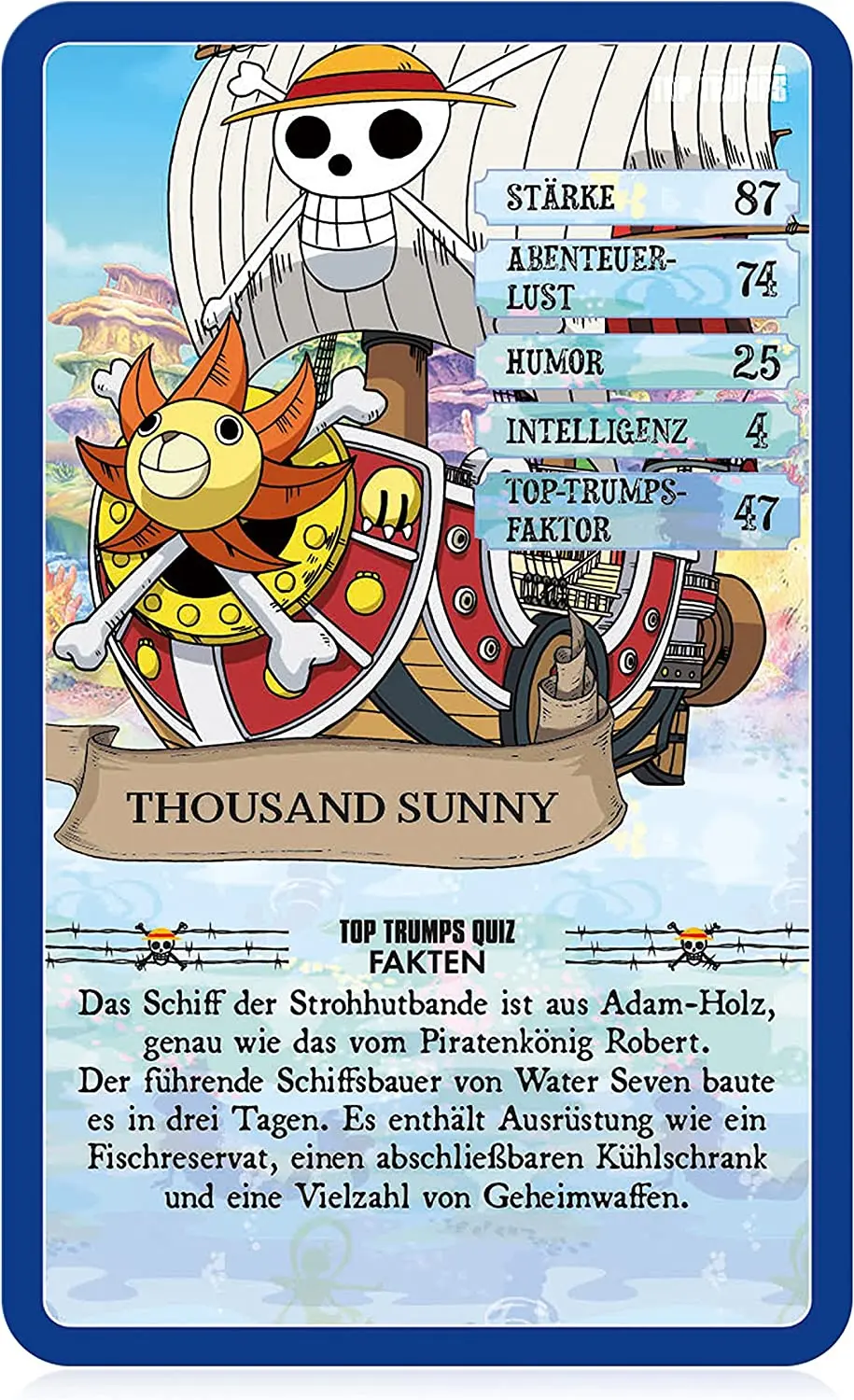 One Piece Collectables Joc de Cărți Colecție Quiz Top Trumps *Versiune Germană* poza produsului