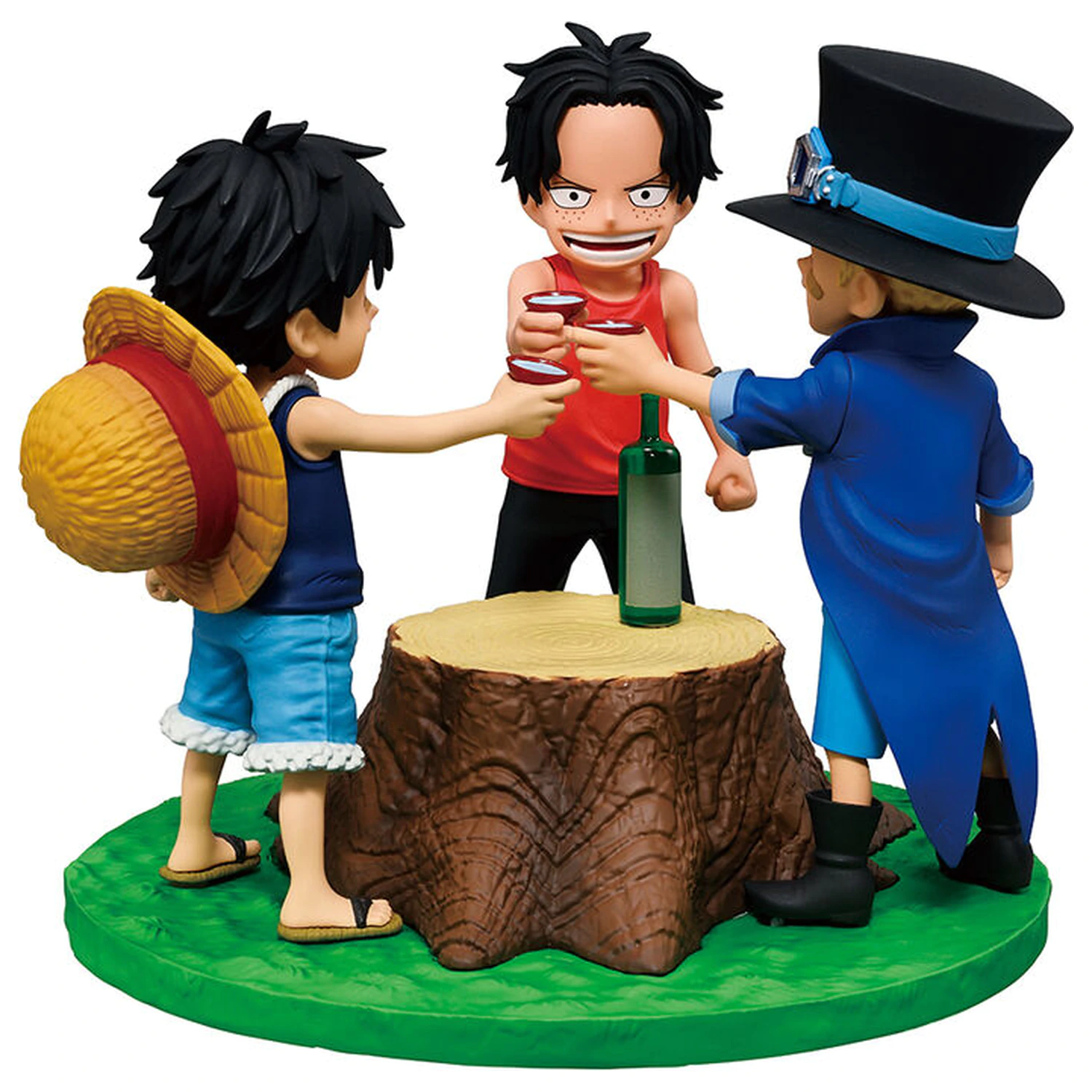 One Piece Dramatic Memories Ace & Sabo & Luffy Ichibansho figurina 10cm poza produsului