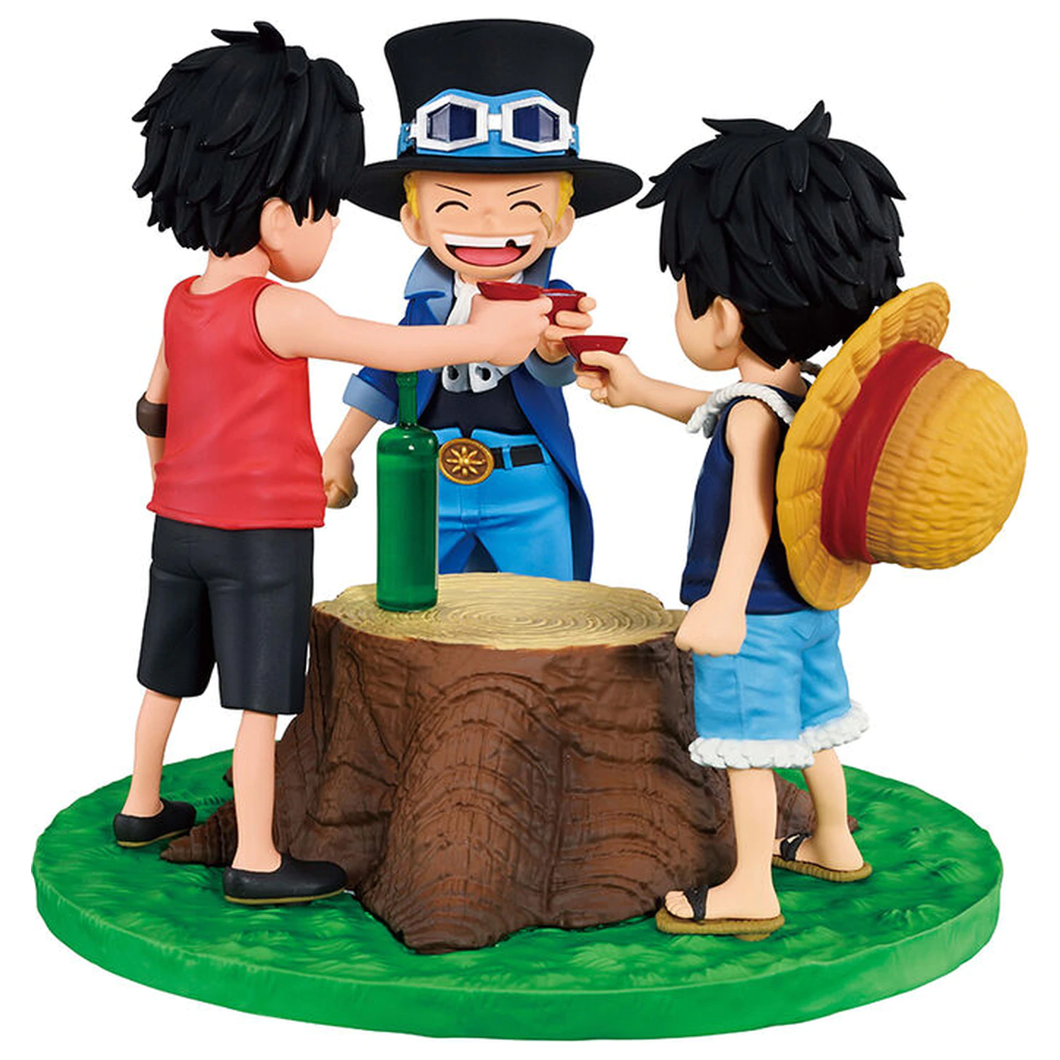 One Piece Dramatic Memories Ace & Sabo & Luffy Ichibansho figurina 10cm poza produsului