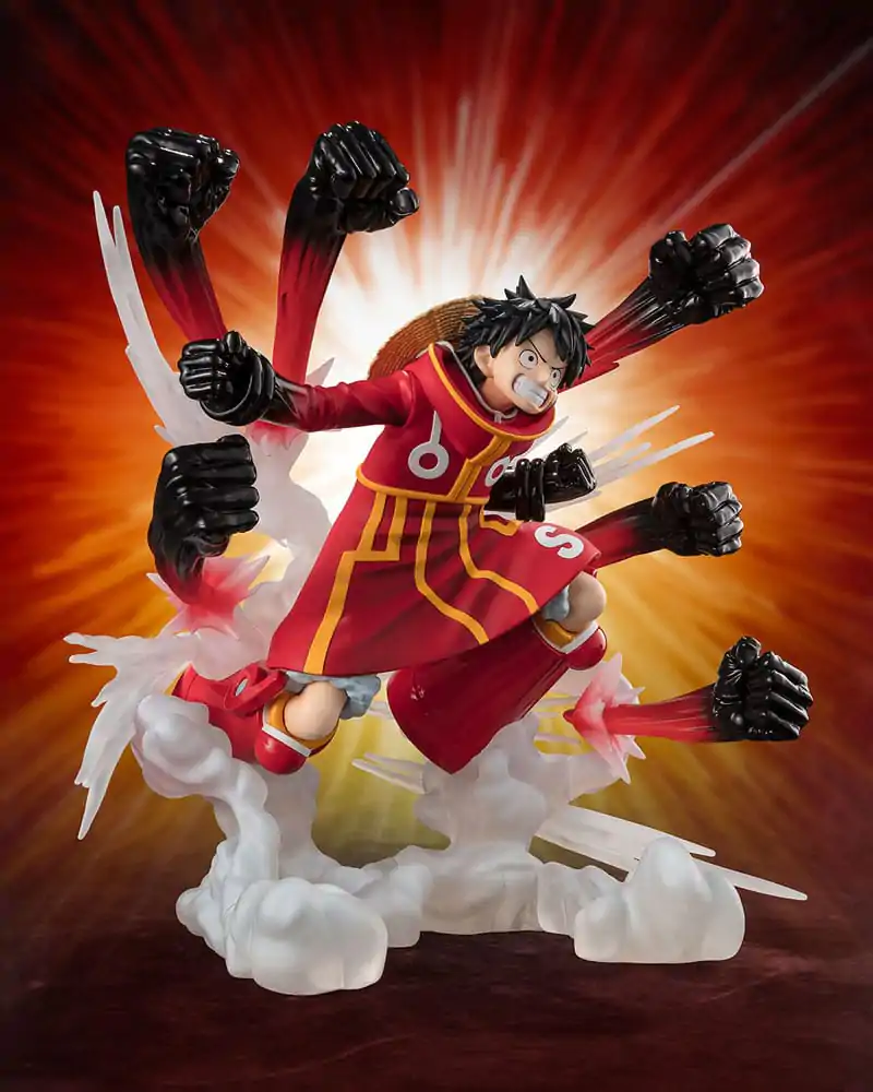 Figurină PVC Figuarts ZERO Extra Battle Monkey D. Luffy -Gum Gum Hawk Gatling- 19 cm poza produsului