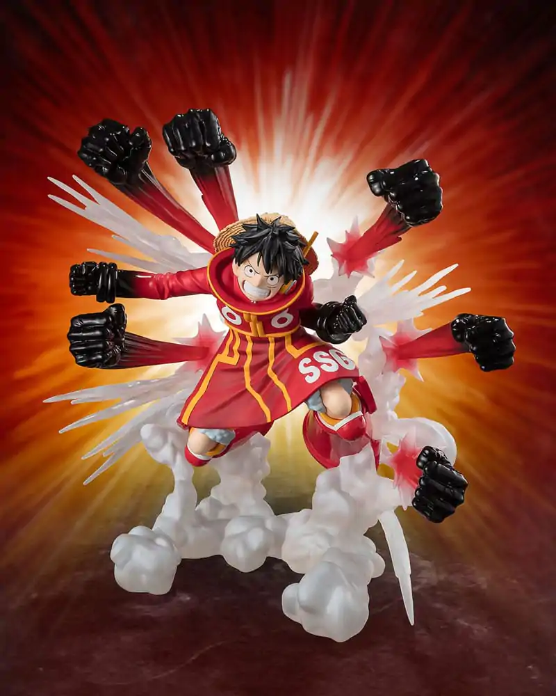 Figurină PVC Figuarts ZERO Extra Battle Monkey D. Luffy -Gum Gum Hawk Gatling- 19 cm poza produsului