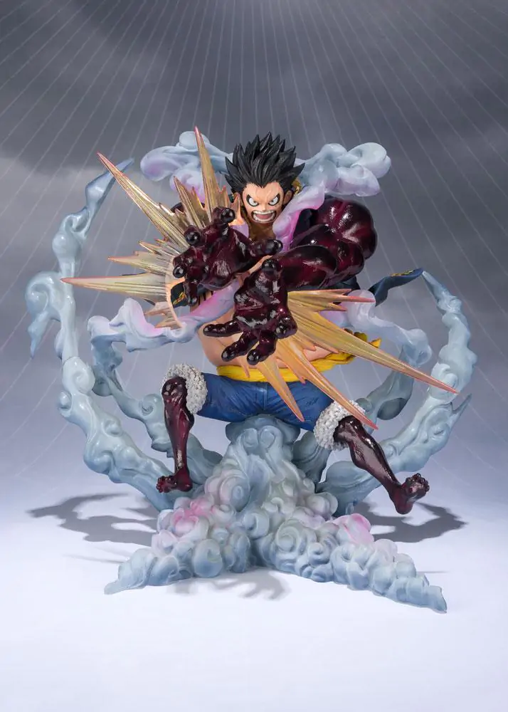 One Piece FiguartsZERO PVC Statuie Monkey D. Luffy Gear 4 Leo Bazooka Reissue 18 cm poza produsului