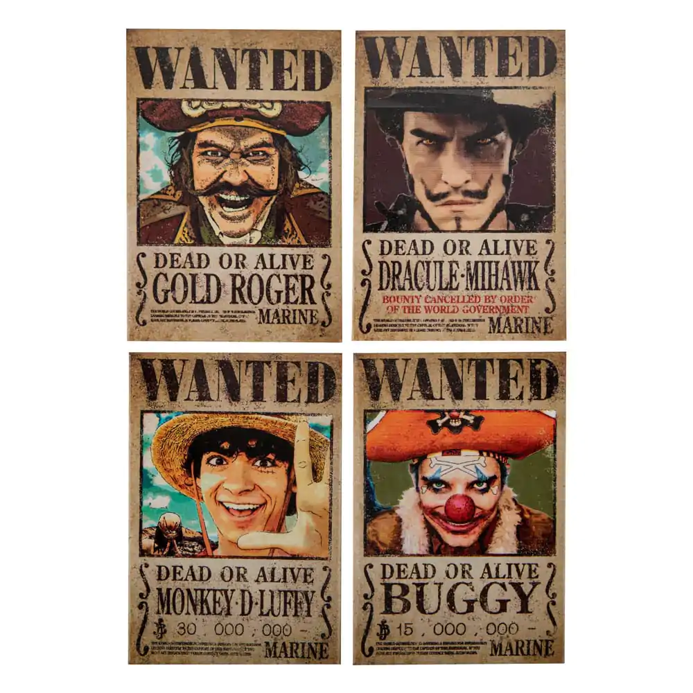 Set de 4 Magneți de Frigider One Piece Wanted poza produsului