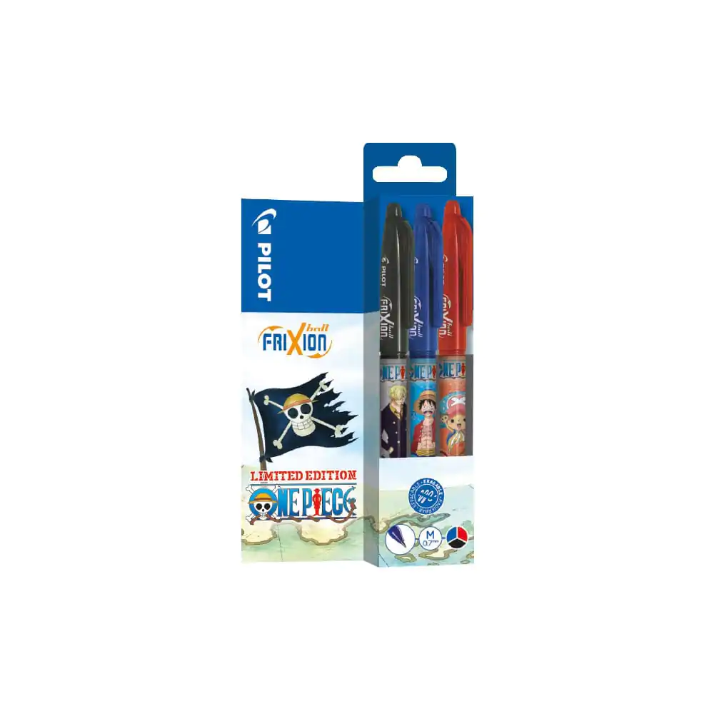One Piece Set 3 pixuri Rollerball FriXion Ball Limited Edition LE 0.7 poza produsului