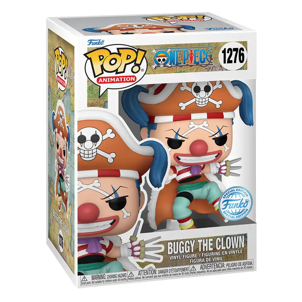 Figurine de colecție din vinil One Piece POP! Animation Buggy the Clown 9 cm poza produsului