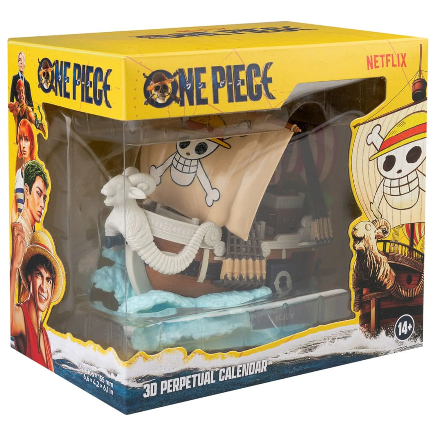 Calendar perpetuu 3D One Piece Going Merry poza produsului