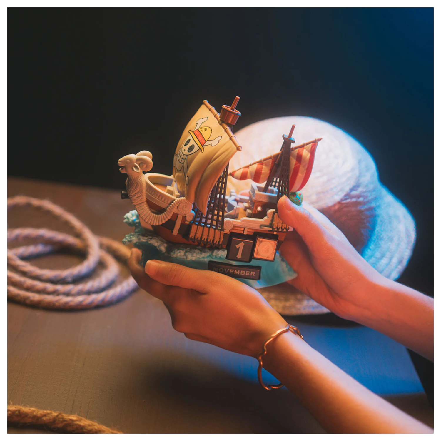 Calendar perpetuu 3D One Piece Going Merry poza produsului