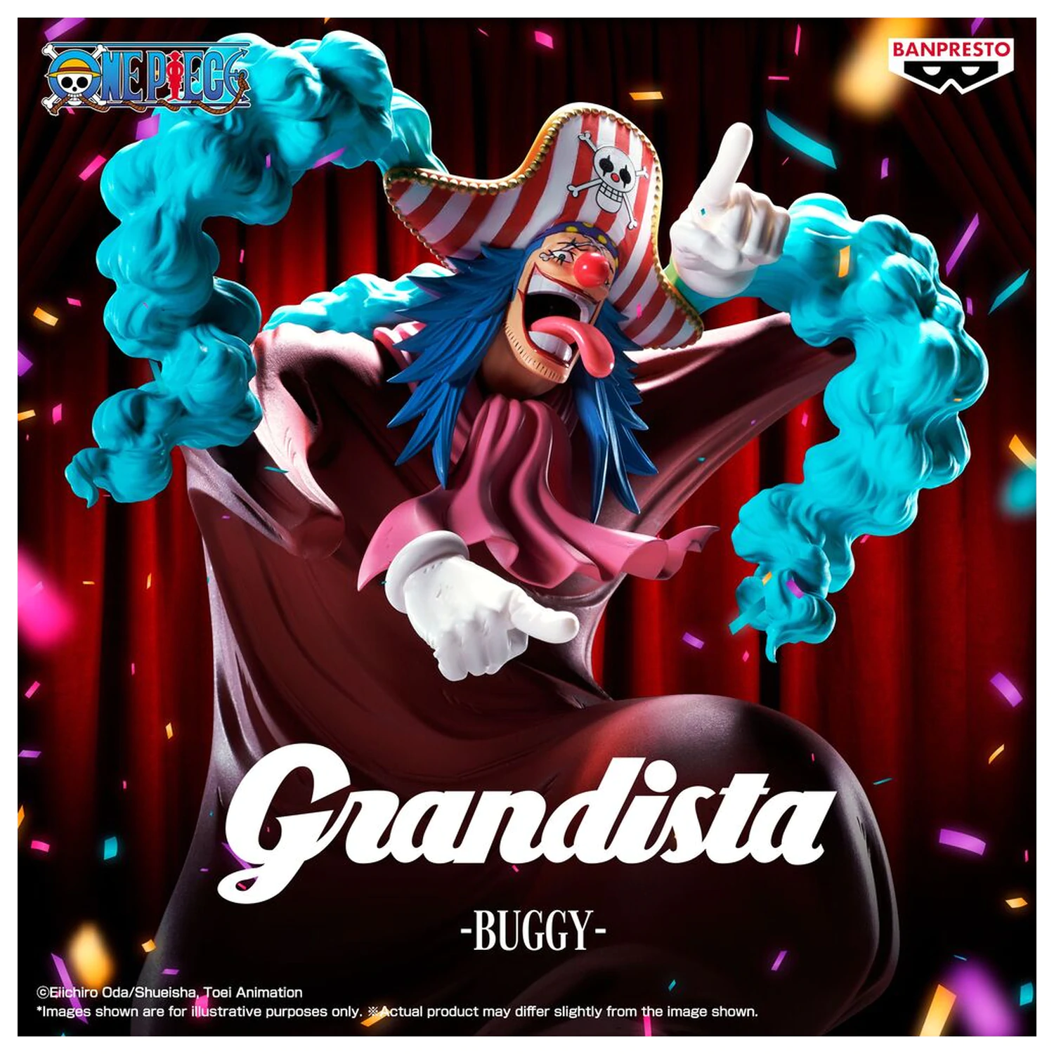 One Piece Grandista Buggy figurina 25cm poza produsului