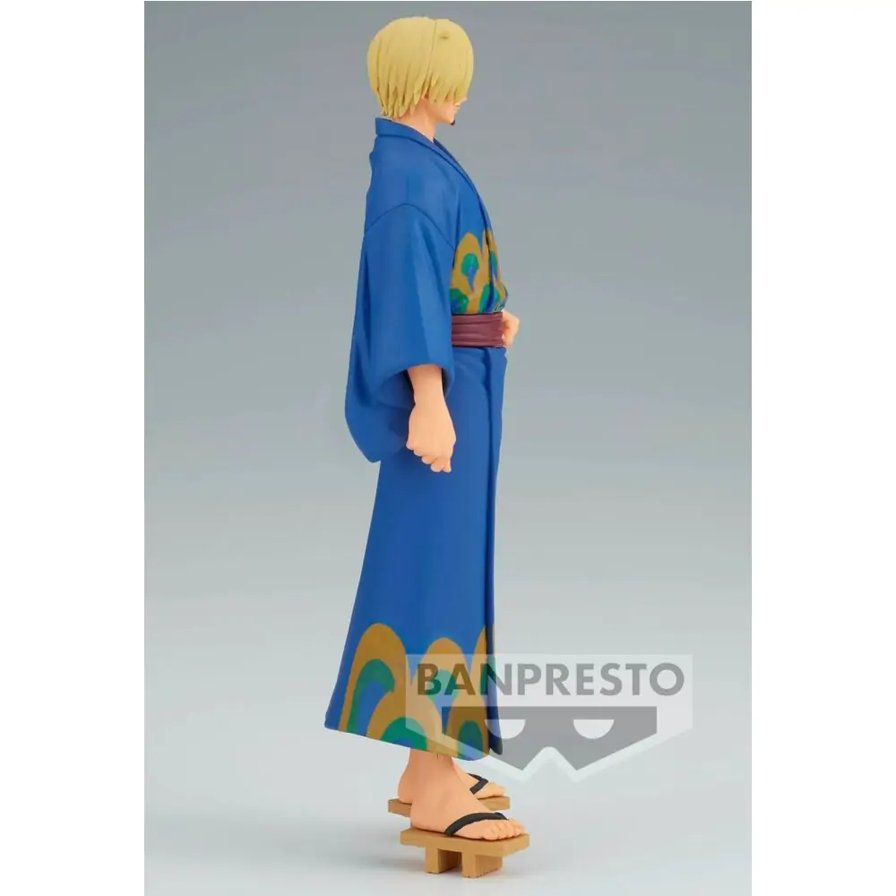 One Piece Grandline Series Wanokuni Yukata Silvers Sanji figurină 17cm poza produsului