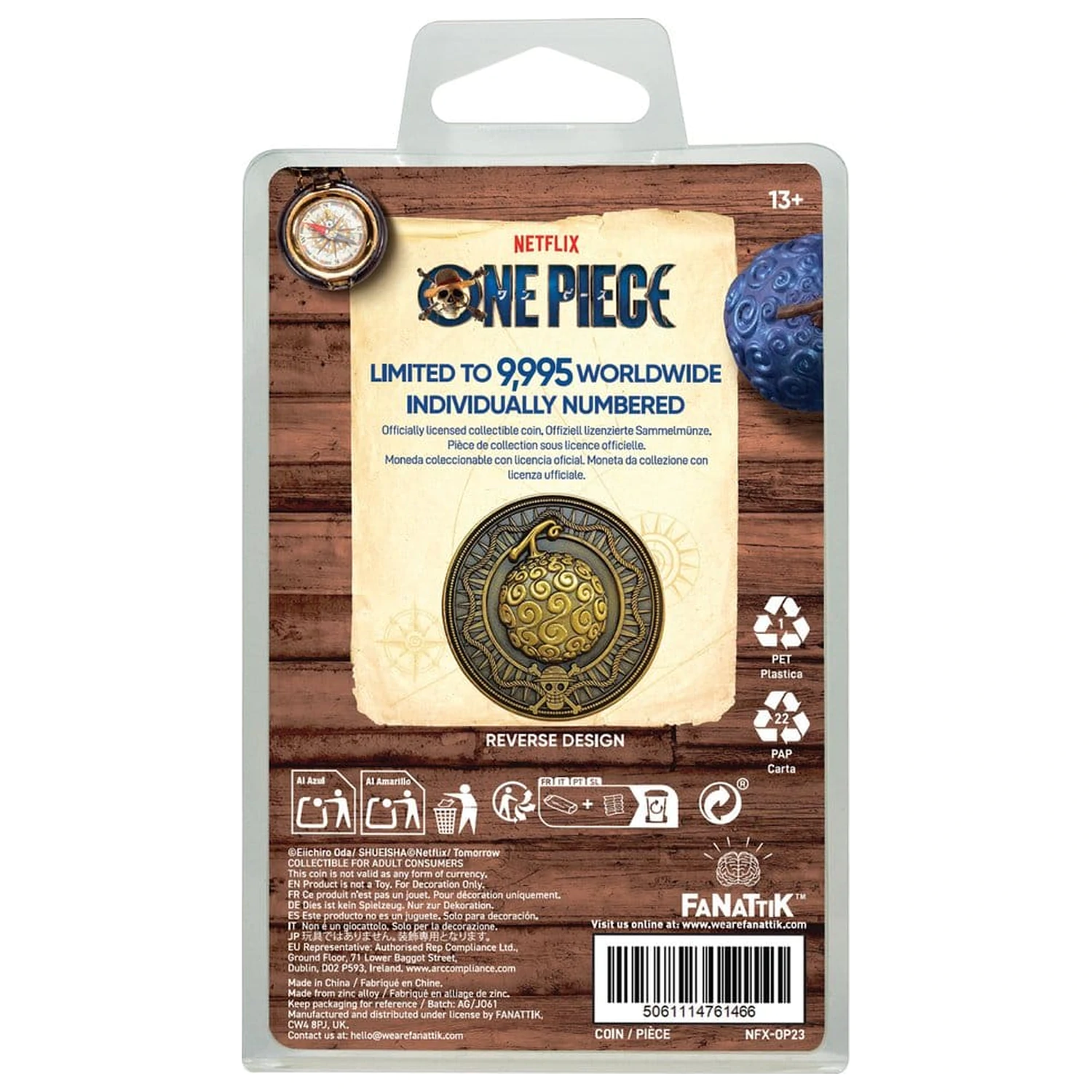 One Piece Moneda de colectie Gum Gum Coin Editie limitata 4 cm poza produsului