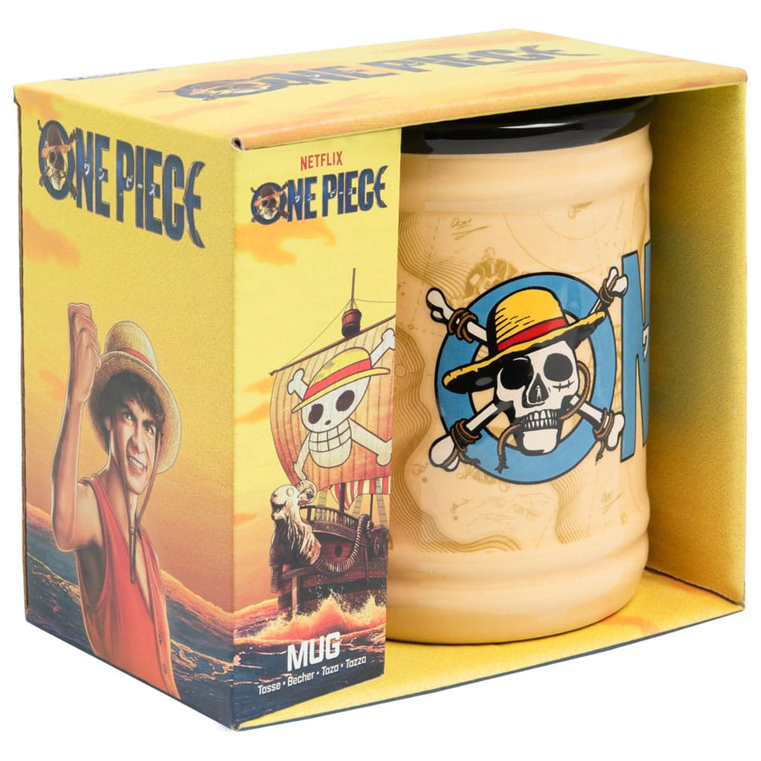 One Piece Cana in forma Jolly Roger poza produsului