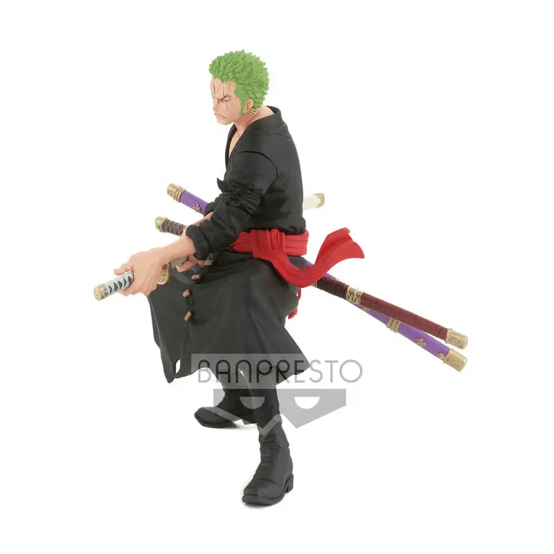 One Piece King of Artist Roronoa Zoro Wanokuni figurina 18cm poza produsului