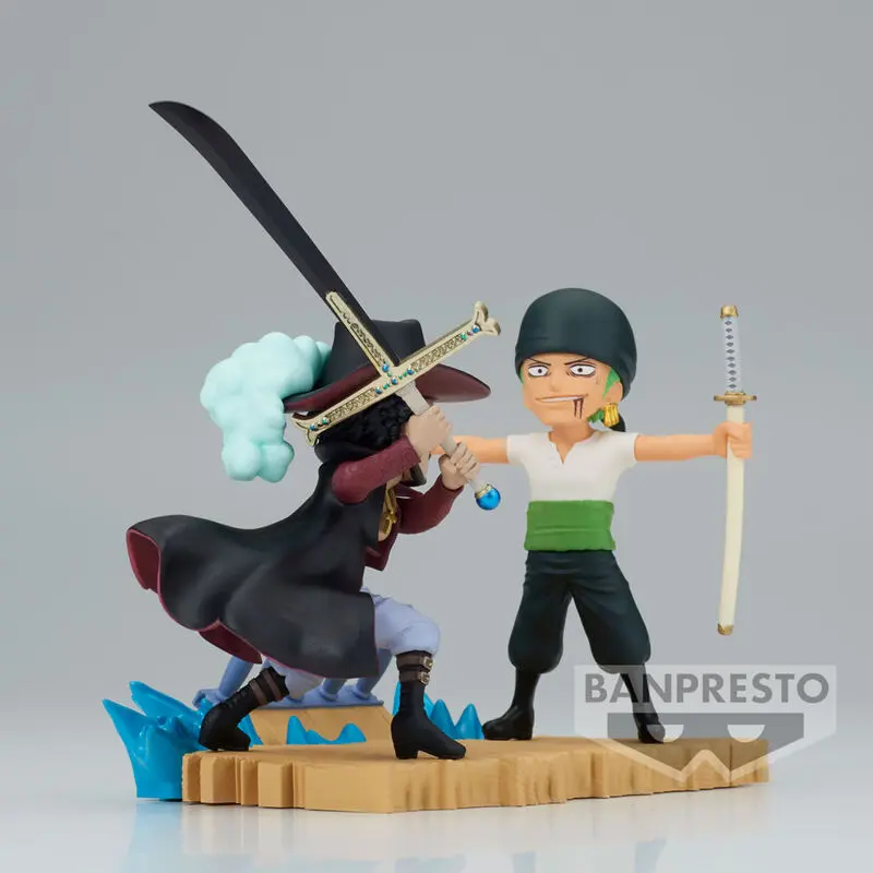 Figurină One Piece Log Stories Roronoa Zoro VS Dracule Mihawk 7cm poza produsului