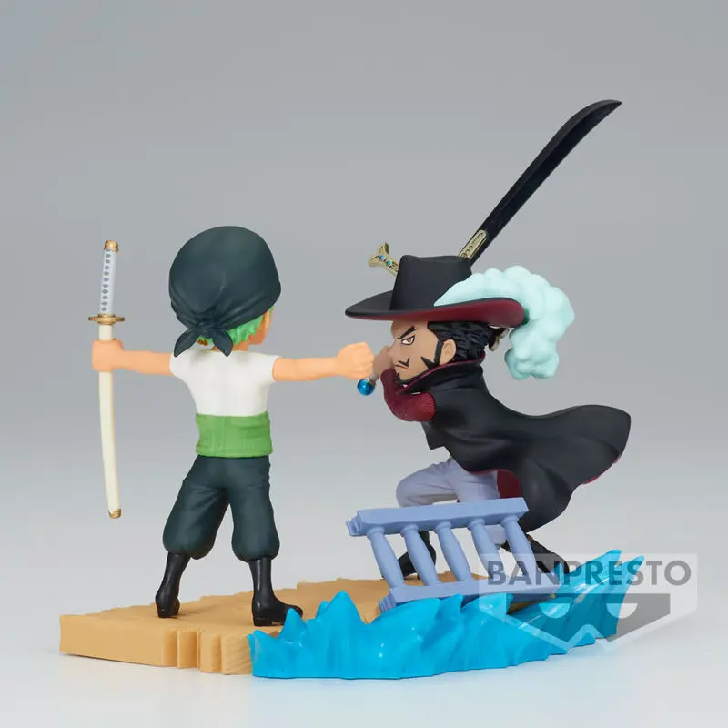 Figurină One Piece Log Stories Roronoa Zoro VS Dracule Mihawk 7cm poza produsului