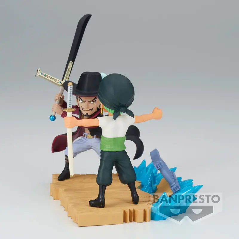 Figurină One Piece Log Stories Roronoa Zoro VS Dracule Mihawk 7cm poza produsului