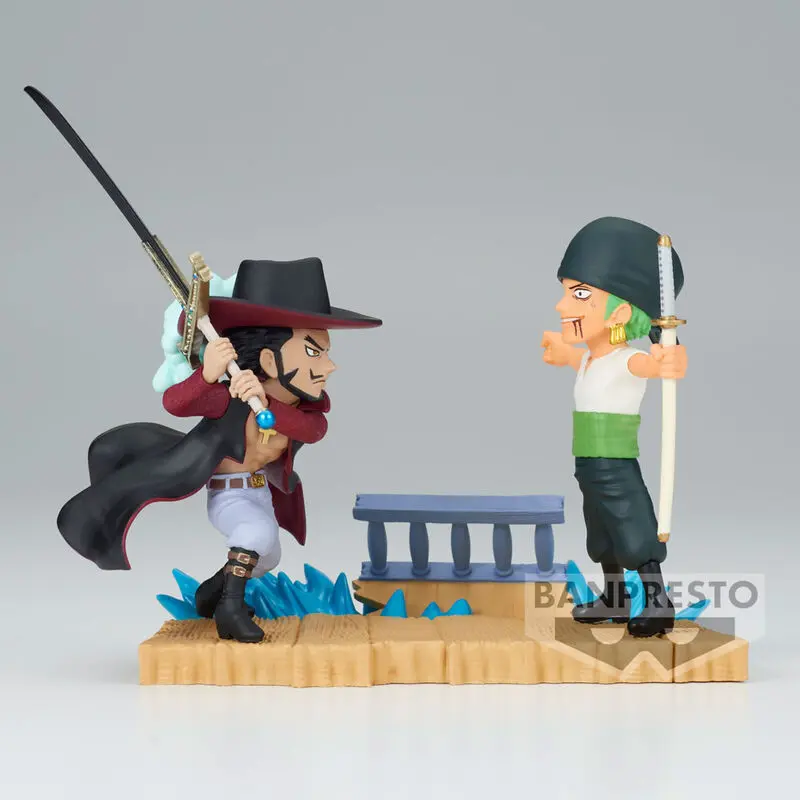 Figurină One Piece Log Stories Roronoa Zoro VS Dracule Mihawk 7cm poza produsului