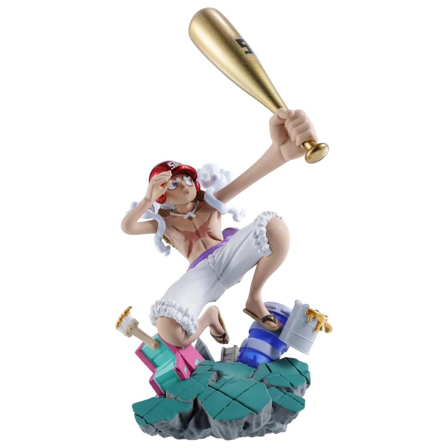 Set 4 figurine One Piece Logbox Re Birth Egghead Petitrama 9 cm poza produsului