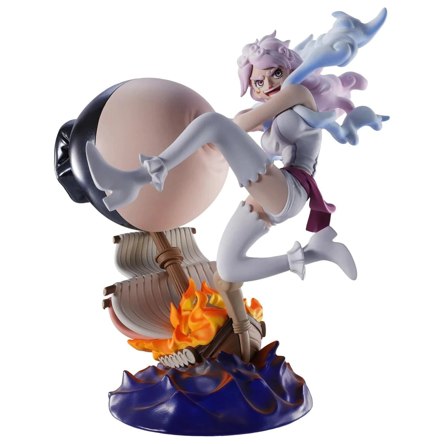 Set 4 figurine One Piece Logbox Re Birth Egghead Petitrama 9 cm poza produsului