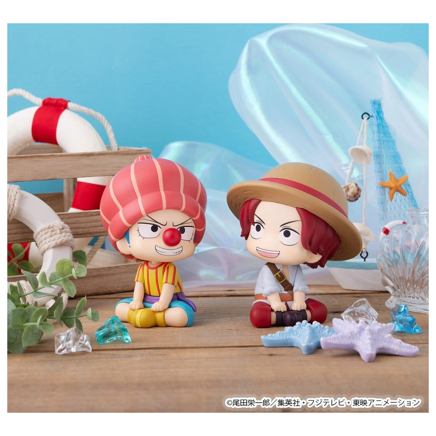 Figurine PVC One Piece Look Up Pachet 2 Shanks & Buggy Childhood Ver. 11 cm (cu cadou) poza produsului