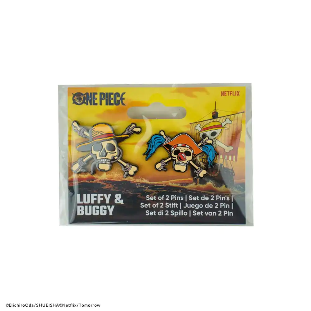 Set de insigne One Piece 2-Pack Luffy & Buggy poza produsului