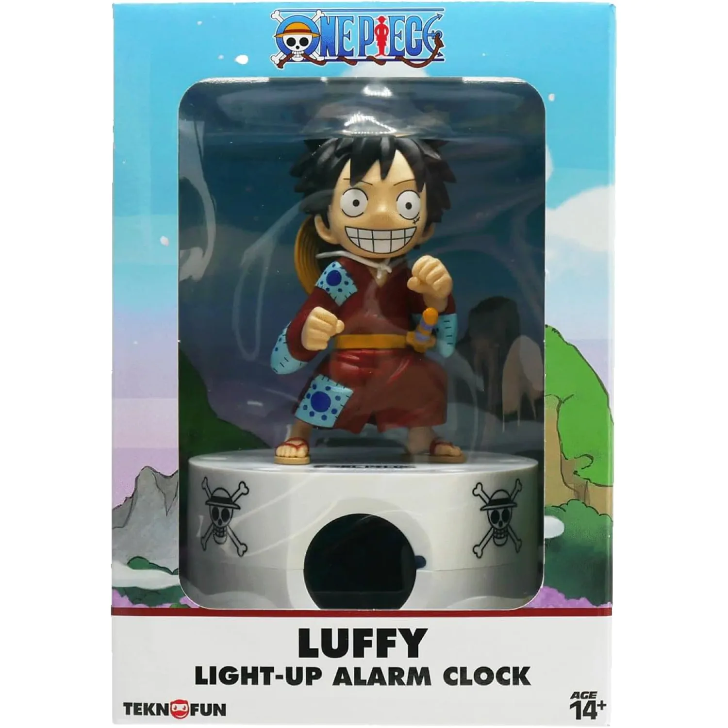 Ceas cu alarmă One Piece cu Lumină Luffy 18 cm poza produsului