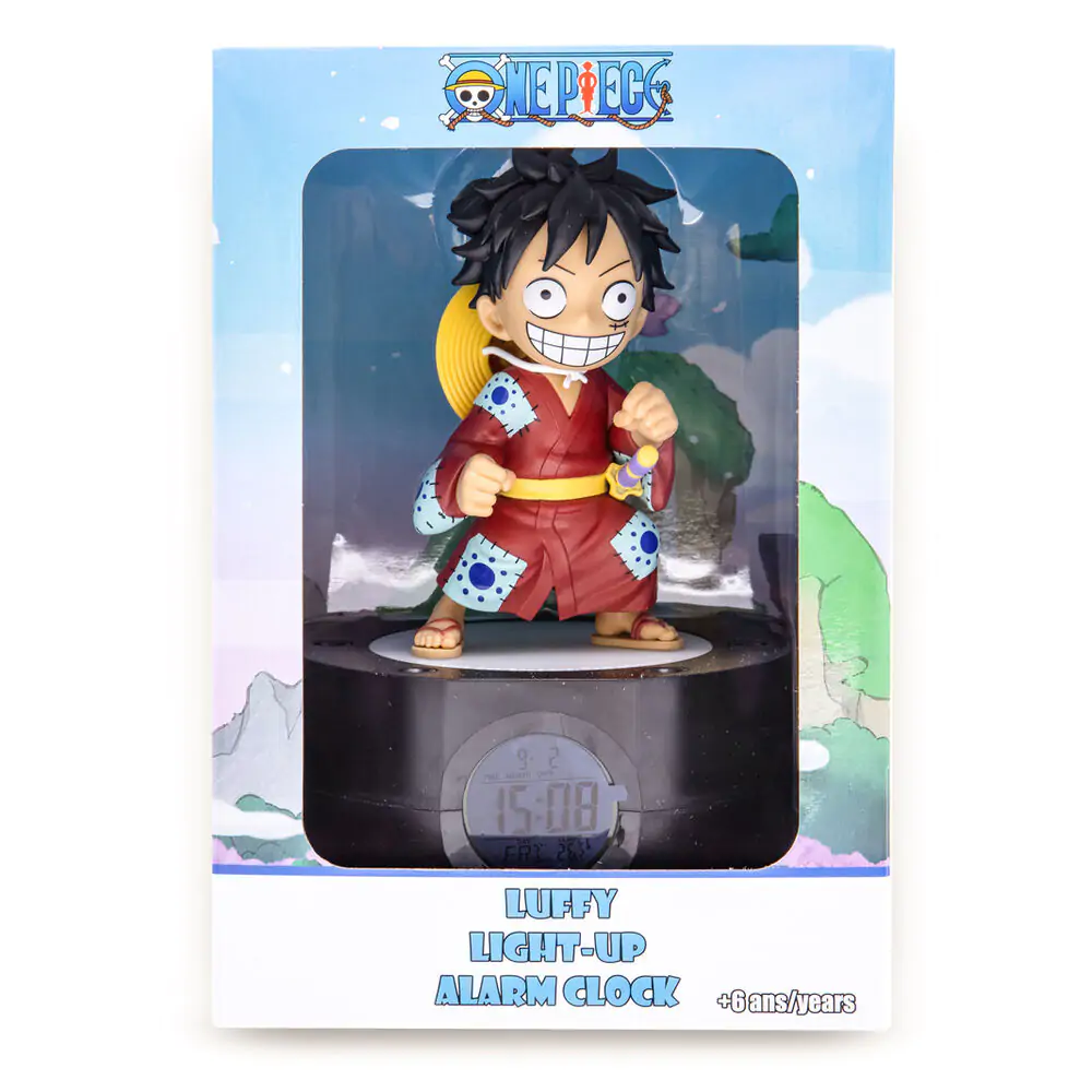 Ceas Deșteptător cu Lumină One Piece Ruffy 18 cm poza produsului