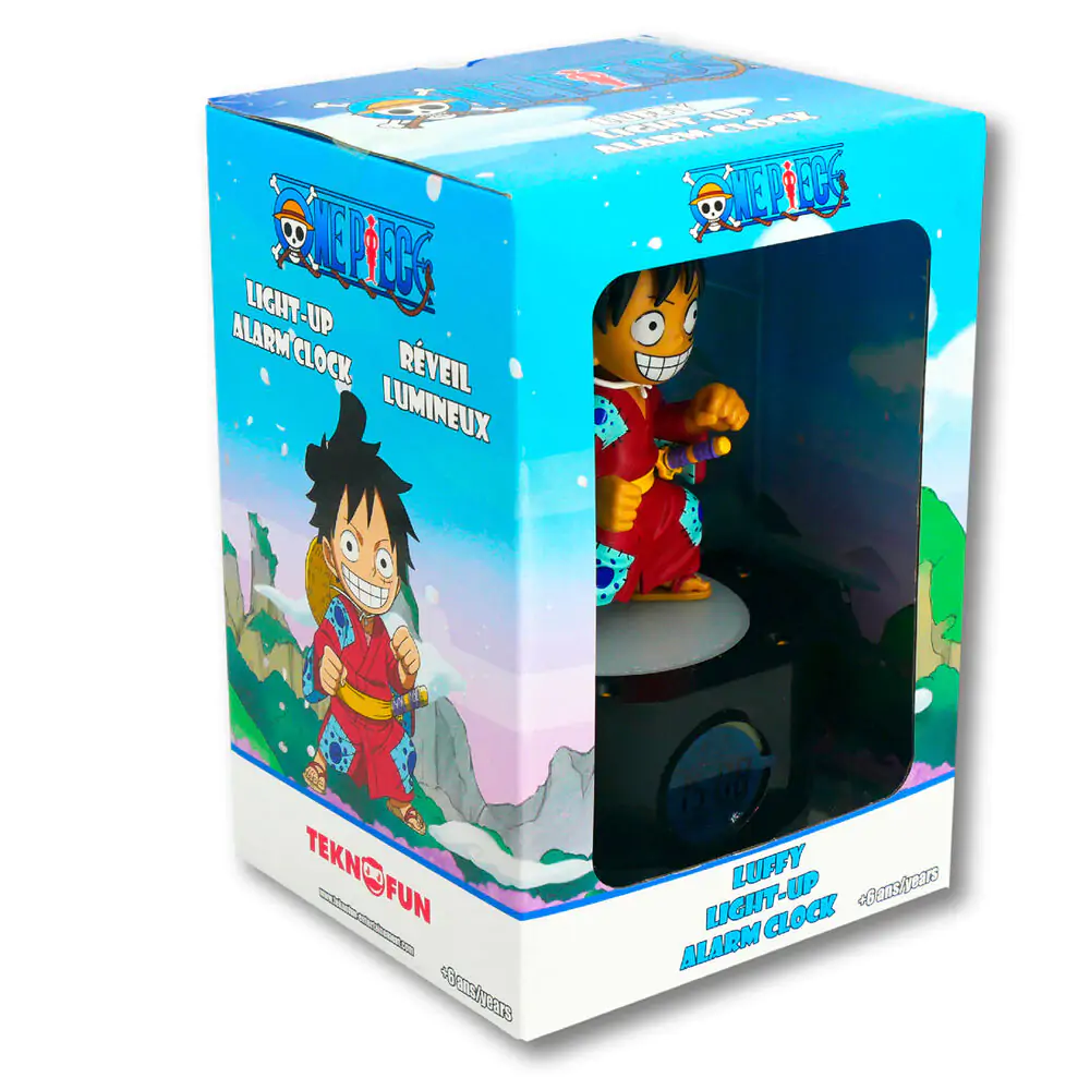 Ceas Deșteptător cu Lumină One Piece Ruffy 18 cm poza produsului