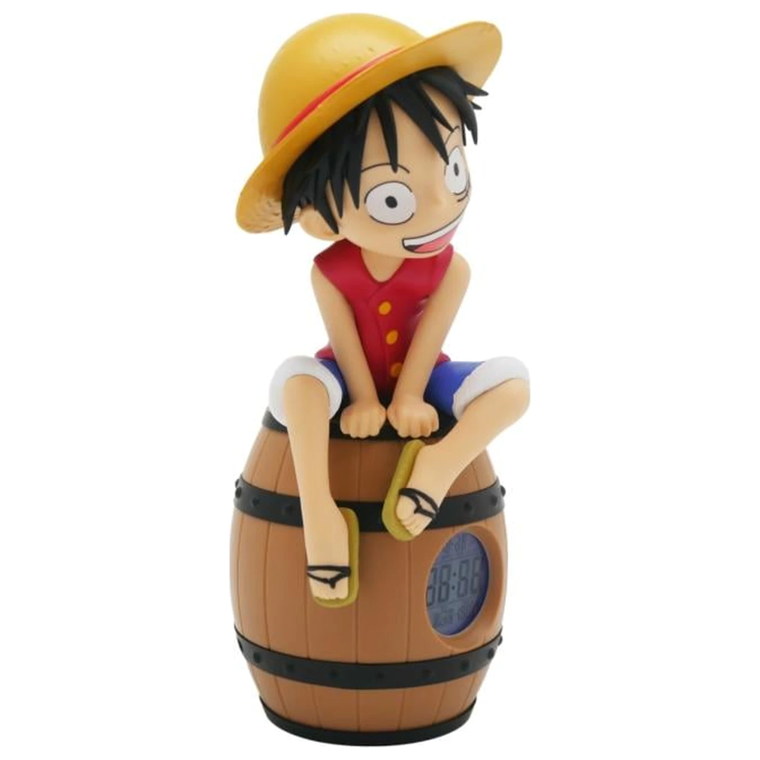 ONE PIECE Luffy on a Barrel LED Light-Up Ceas deșteptător 28 cm poza produsului