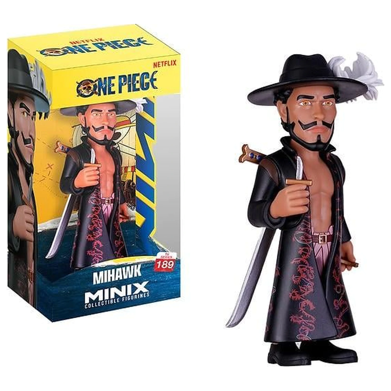 One Piece Figurina Mihawk Minix 12cm poza produsului