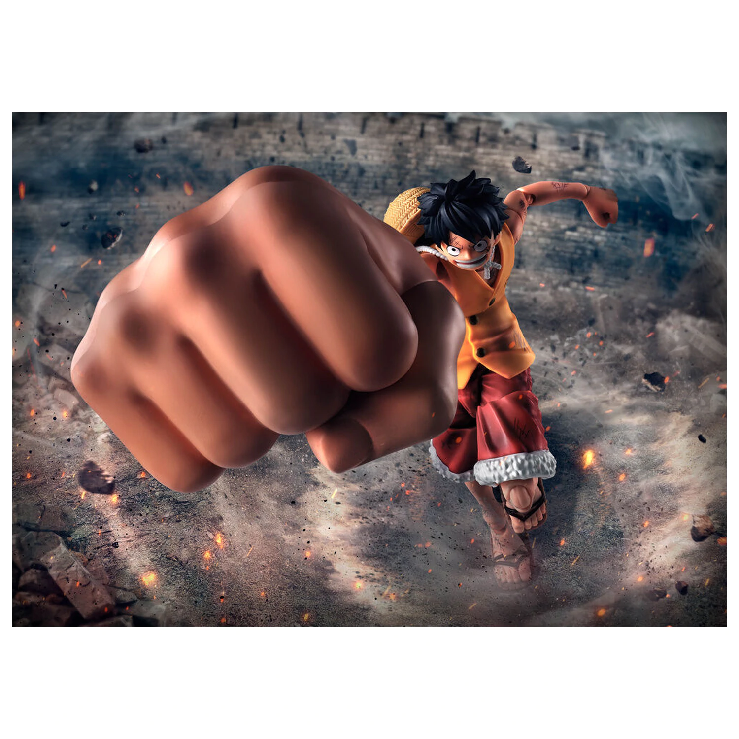 One Piece Monkey D. Luffy Marineford Gea Three S.H. Figuarts Set de piese Options Parts poza produsului
