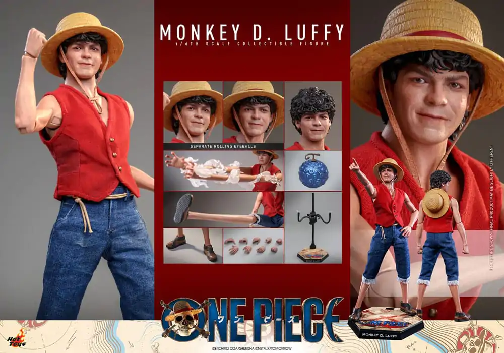 Figurină de acțiune One Piece (Netflix) 1/6 Monkey D. Luffy 31 cm poza produsului