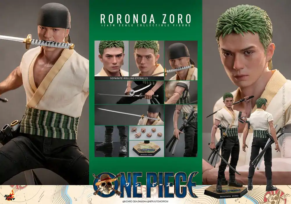 Figurină de acțiune One Piece (Netflix) 1/6 Roronoa Zoro 31 cm poza produsului