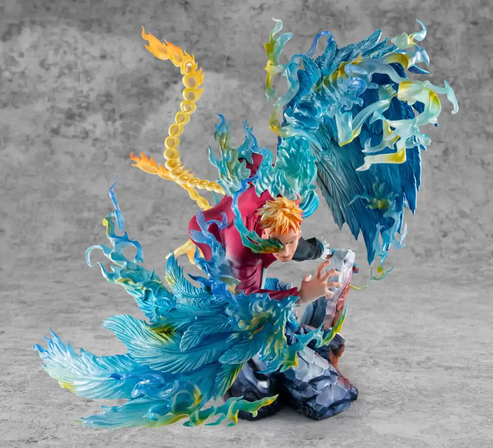 Statuie PVC One Piece P.O.P MAS Maximum Marco the Phoenix Liderul grupului 1 al Piraților Barbă Albă 32 cm poza produsului