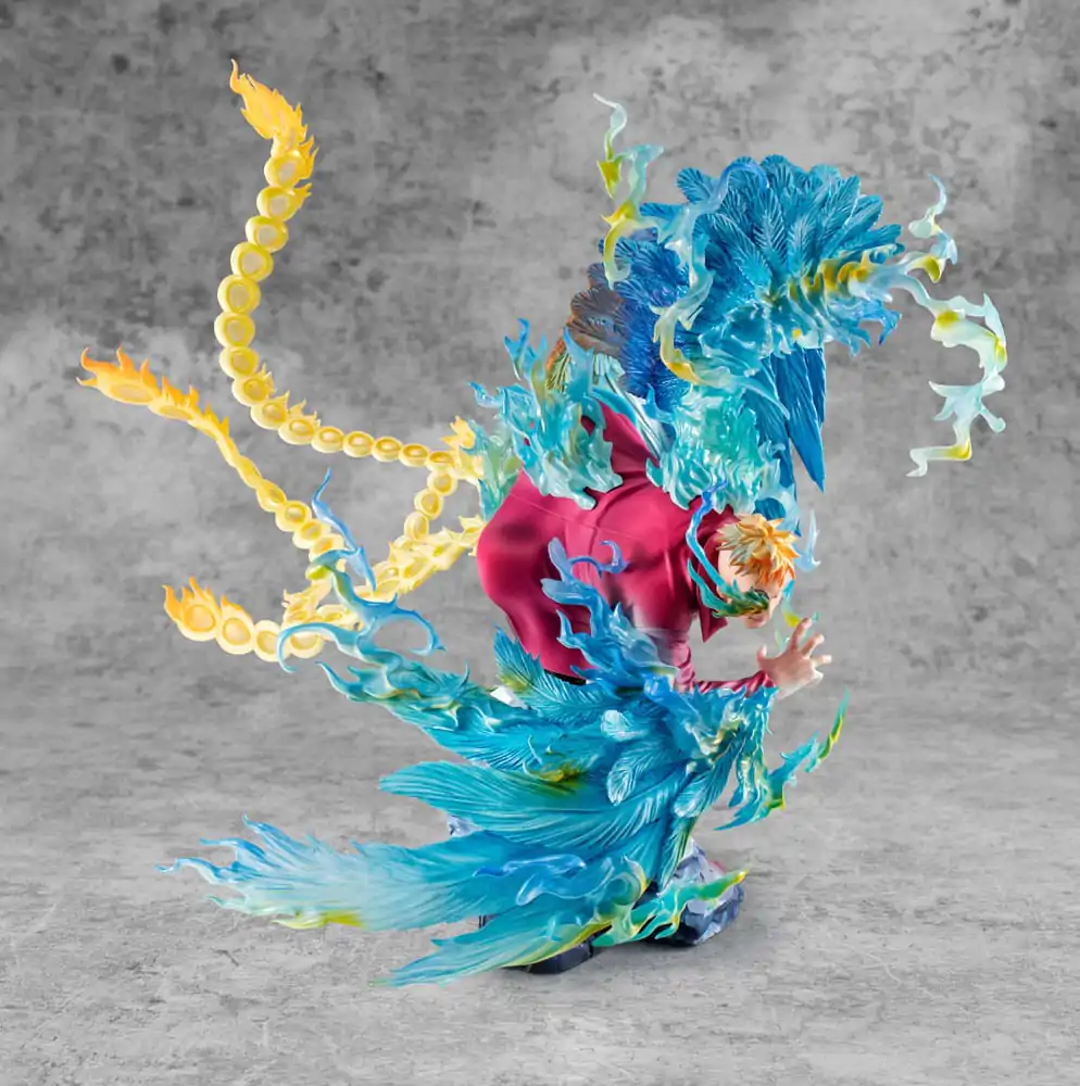 Statuie PVC One Piece P.O.P MAS Maximum Marco the Phoenix Liderul grupului 1 al Piraților Barbă Albă 32 cm poza produsului