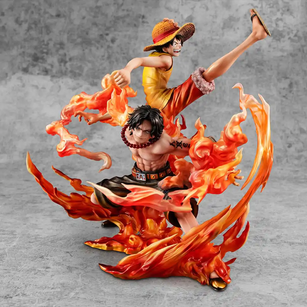 Statuie PVC One Piece P.O.P NEO-Maximum Luffy & Ace Bond between brothers 20th Limited Ver. 25 cm poza produsului