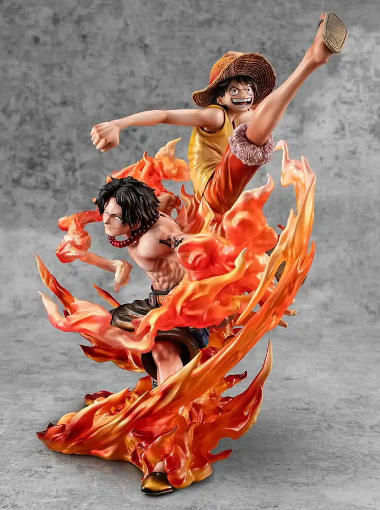 Statuie PVC One Piece P.O.P NEO-Maximum Luffy & Ace Bond between brothers 20th Limited Ver. 25 cm poza produsului