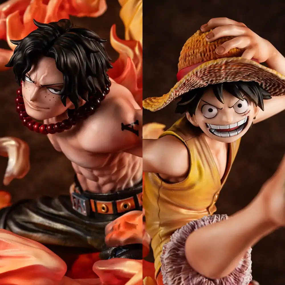 Statuie PVC One Piece P.O.P NEO-Maximum Luffy & Ace Bond between brothers 20th Limited Ver. 25 cm poza produsului
