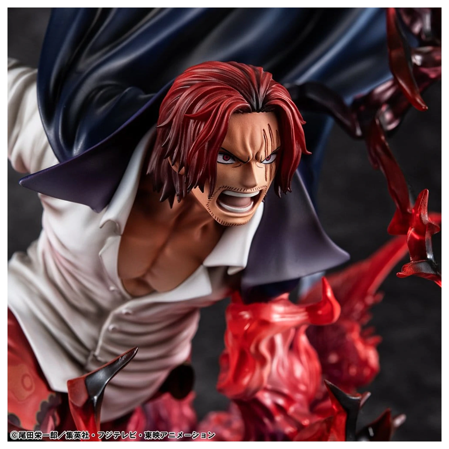 One Piece P.O.P SA-MAXIMUM PVC Statuie Lider al Red Hair Pirates Red-Haired Shanks Kamusari 25 cm poza produsului