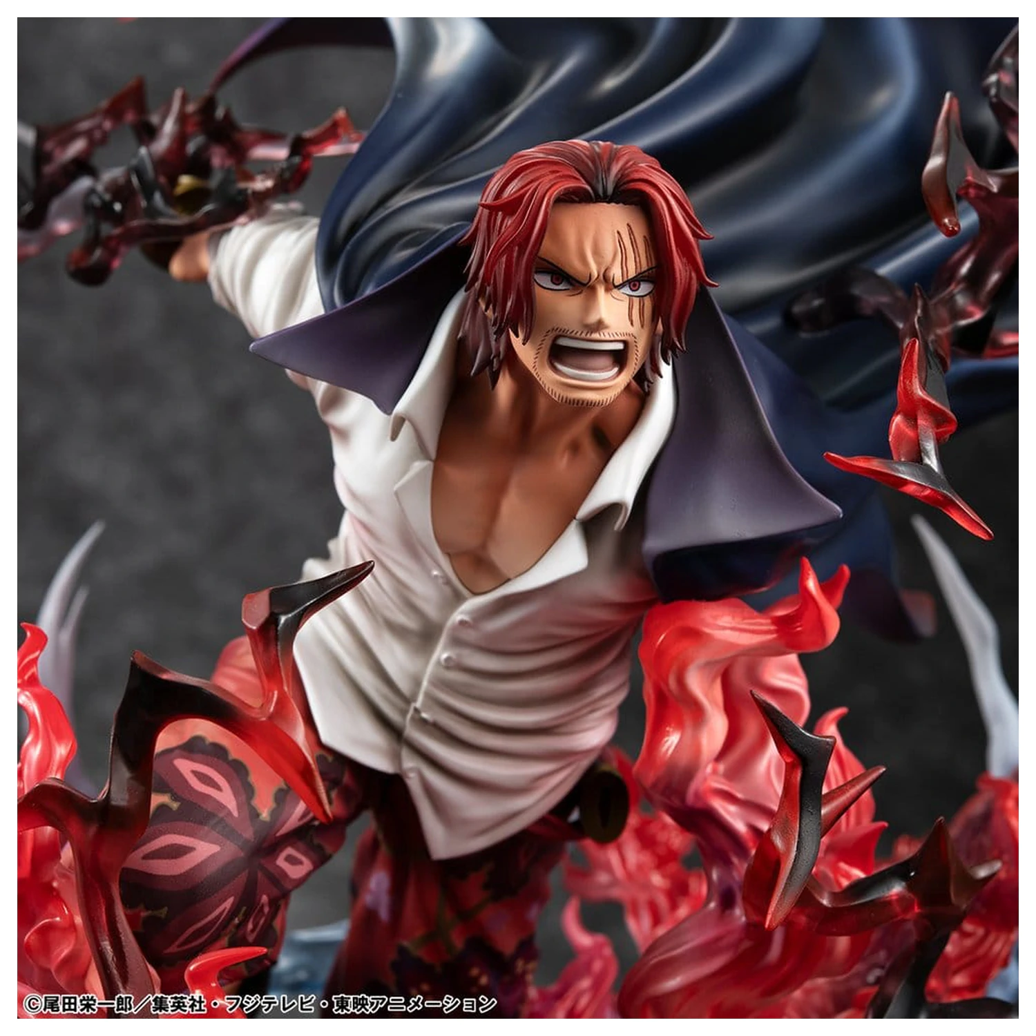 One Piece P.O.P SA-MAXIMUM PVC Statuie Lider al Red Hair Pirates Red-Haired Shanks Kamusari 25 cm poza produsului
