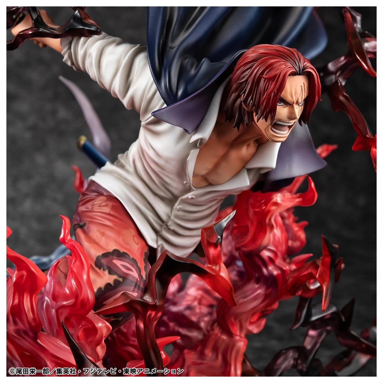 One Piece P.O.P SA-MAXIMUM PVC Statuie Lider al Red Hair Pirates Red-Haired Shanks Kamusari 25 cm poza produsului