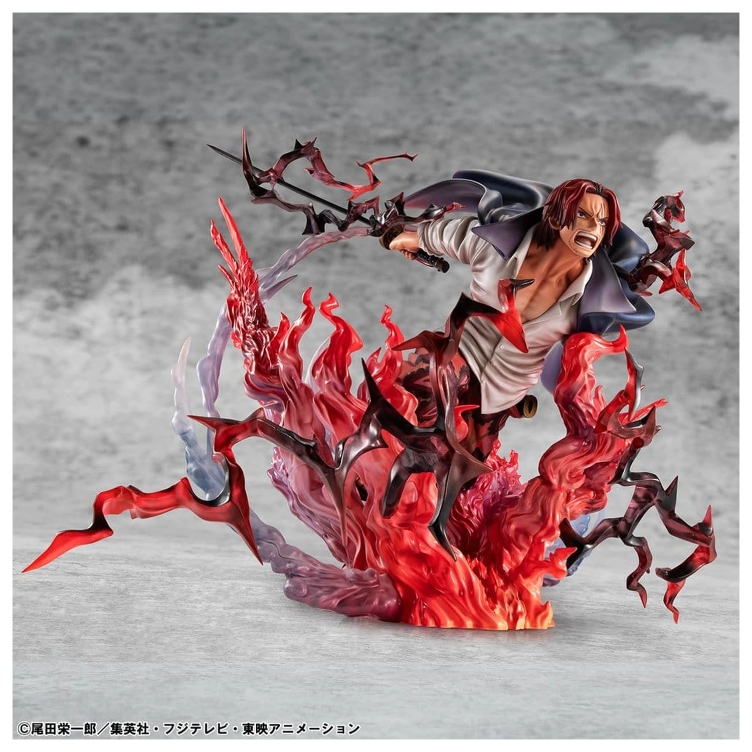 One Piece P.O.P SA-MAXIMUM PVC Statuie Lider al Red Hair Pirates Red-Haired Shanks Kamusari 25 cm poza produsului
