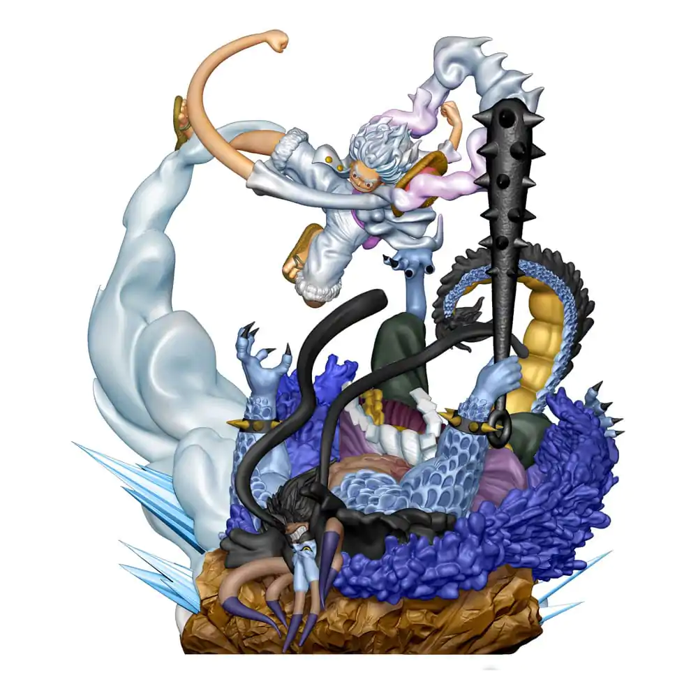 Statuetă mini PVC One Piece Petitrama Logbox Re Birth Gear Fifth Special Set 9 cm poza produsului