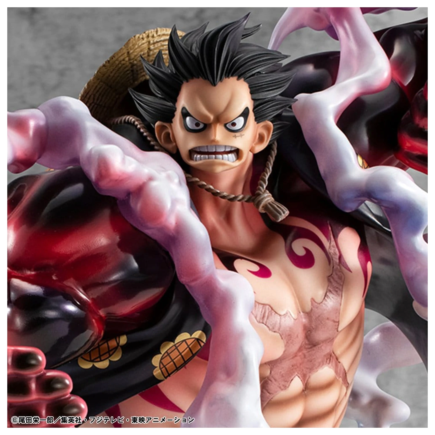 One Piece Portrait.Of.Pirates SA-Maximum PVC Figura Monkey D. Luffy Gear 4 Bounce-Man 10th Limited Ver. 30 cm poza produsului