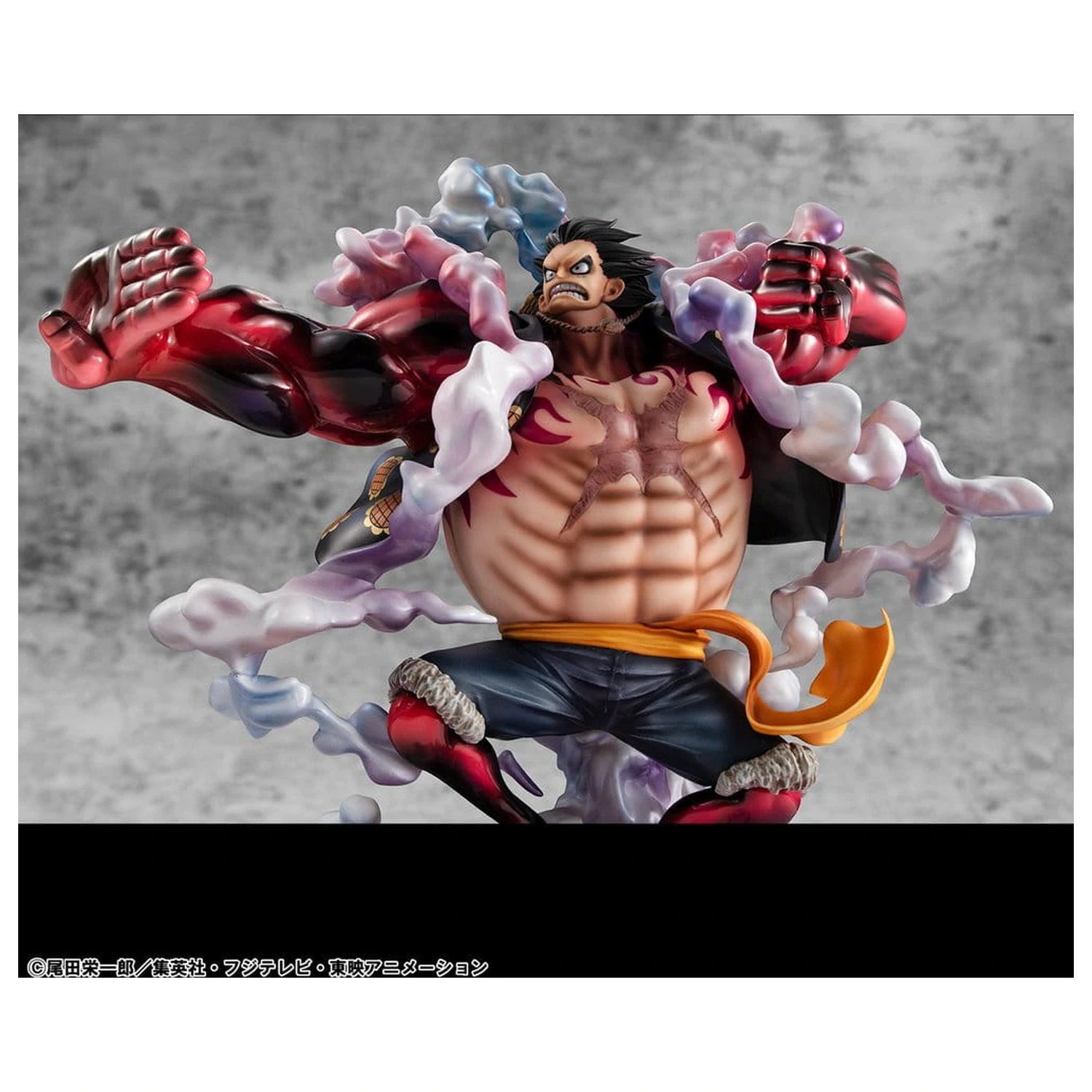 One Piece Portrait.Of.Pirates SA-Maximum PVC Figura Monkey D. Luffy Gear 4 Bounce-Man 10th Limited Ver. 30 cm poza produsului