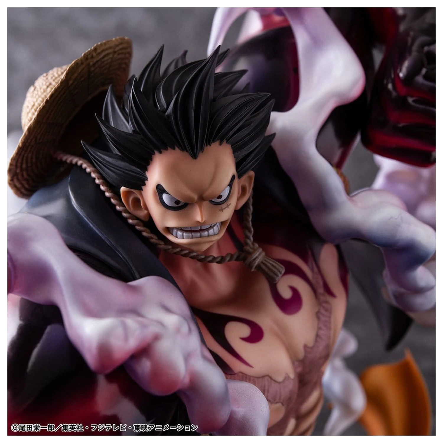 One Piece Portrait.Of.Pirates SA-Maximum PVC Figura Monkey D. Luffy Gear 4 Bounce-Man 10th Limited Ver. 30 cm poza produsului