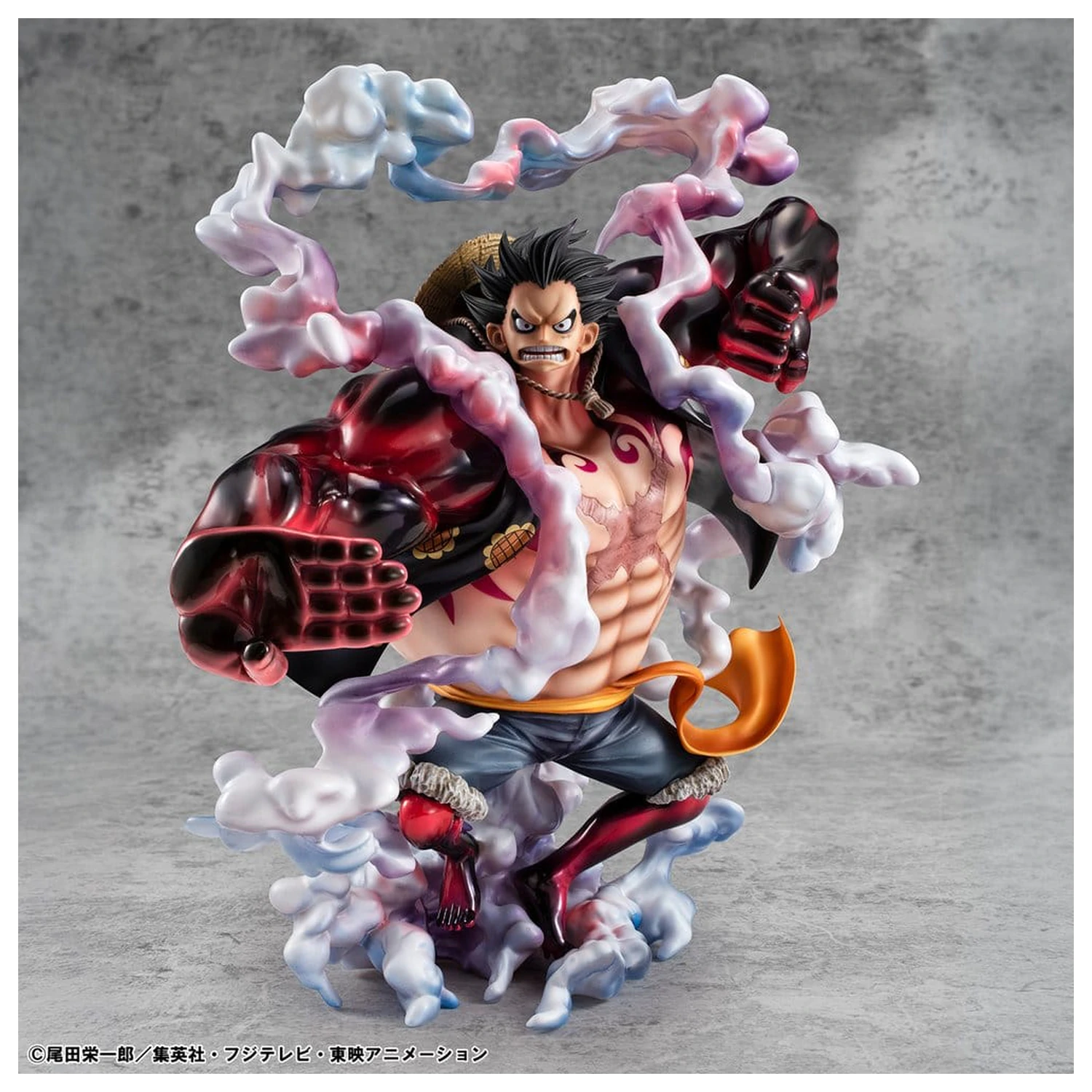 One Piece Portrait.Of.Pirates SA-Maximum PVC Figura Monkey D. Luffy Gear 4 Bounce-Man 10th Limited Ver. 30 cm poza produsului