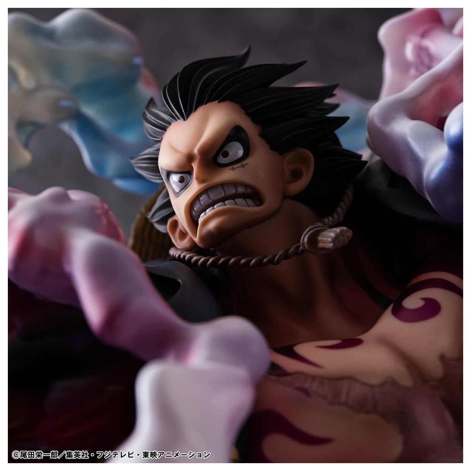 One Piece Portrait.Of.Pirates SA-Maximum PVC Figura Monkey D. Luffy Gear 4 Bounce-Man 10th Limited Ver. 30 cm poza produsului