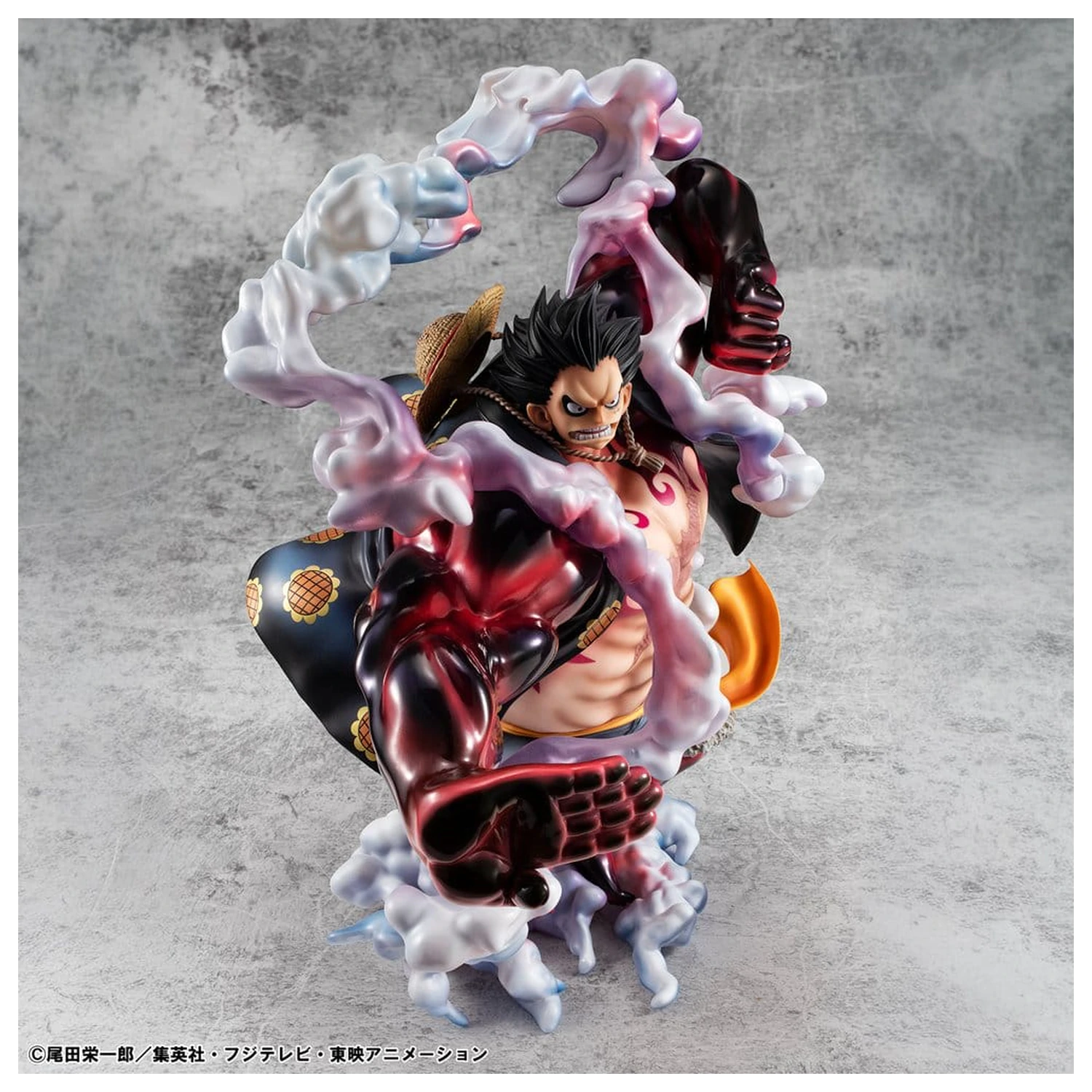 One Piece Portrait.Of.Pirates SA-Maximum PVC Figura Monkey D. Luffy Gear 4 Bounce-Man 10th Limited Ver. 30 cm poza produsului